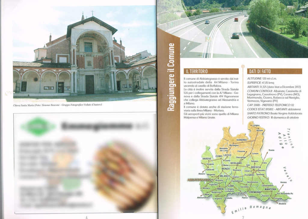 3 Pagina interna della Guida Noi Cittadini - Abbiategrasso (Chiesa Santa Maria Nuova) Foto Simona Buscone Vedute D'Autore