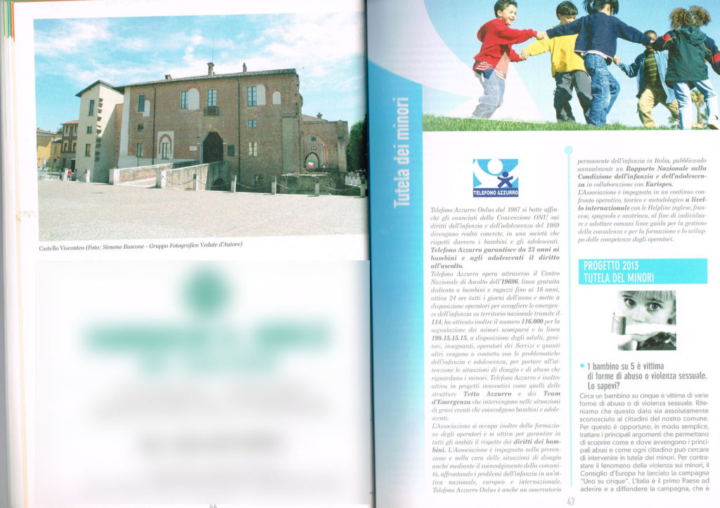6 Pagina interna della Guida Noi Cittadini - Abbiategrasso (Castello Visconteo) Foto Simona Buscone Vedute D'Autore