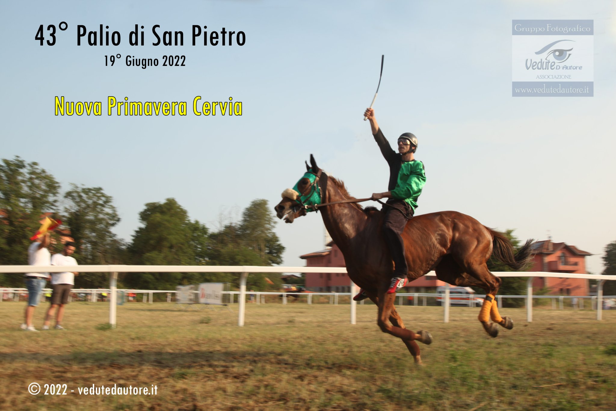 Immagine del trionfo della Nuova primavera Cervia al 43° palio di San Pietro del 2022